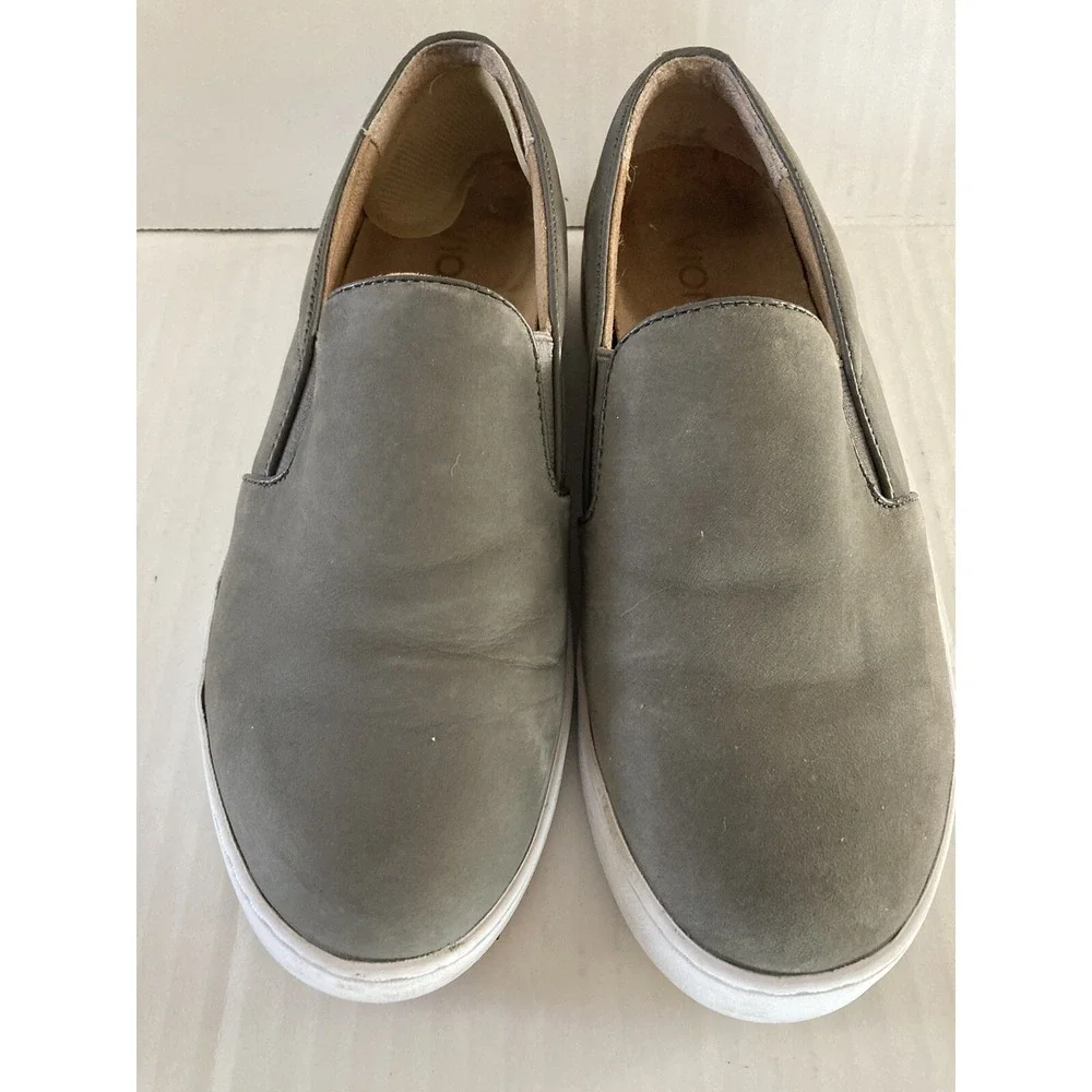 Vionic Shoes Slip On Loafer  Size 5 Casual‎ Sneakers Green Suede Leather